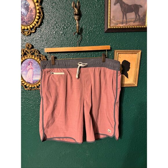 Vuori Other - Vuori Banks Shorts Marsala Slub Stripe XL 8”